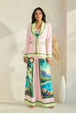 ALOHA PRINT THREE-PIECE SUIT SET (PINK MULTI)