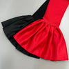RHINESTONE COLLAR BELL SLEEVES BANDAGE MAXI DRESS (RED)