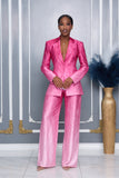 OMBRE FUCHSIA JACKET AND PANTS SET