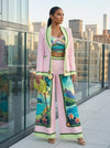 ALOHA PRINT THREE-PIECE SUIT SET (PINK MULTI)