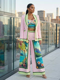 ALOHA PRINT THREE-PIECE SUIT SET (PINK MULTI)