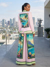ALOHA PRINT THREE-PIECE SUIT SET (PINK MULTI)