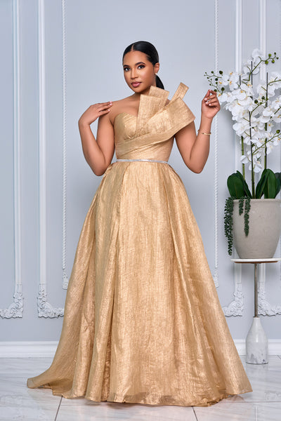 STRUCTURED SWEETHEART BODICE COUTURE GOWN
