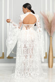 QUEEN ANTOINETTE CORSET LACE GOWN (WHITE-NUDE)