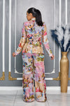 RENAISSANCE SKY BLAZER  AND PANTS SUIT