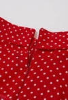 CASCADE RUFFLE POLKA DOT BOWKNOT CHIFFON MAXI DRESS (RED/WHITE)